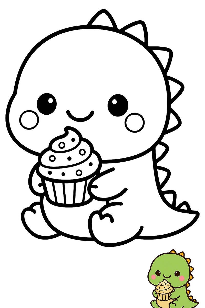 tranh khủng long cho bé tập tô