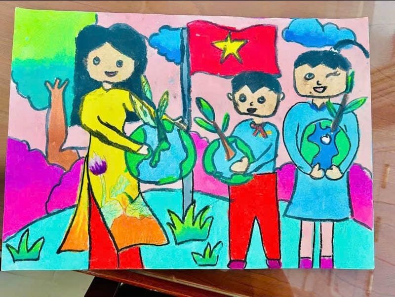 tranh ngày quốc khánh sinh động