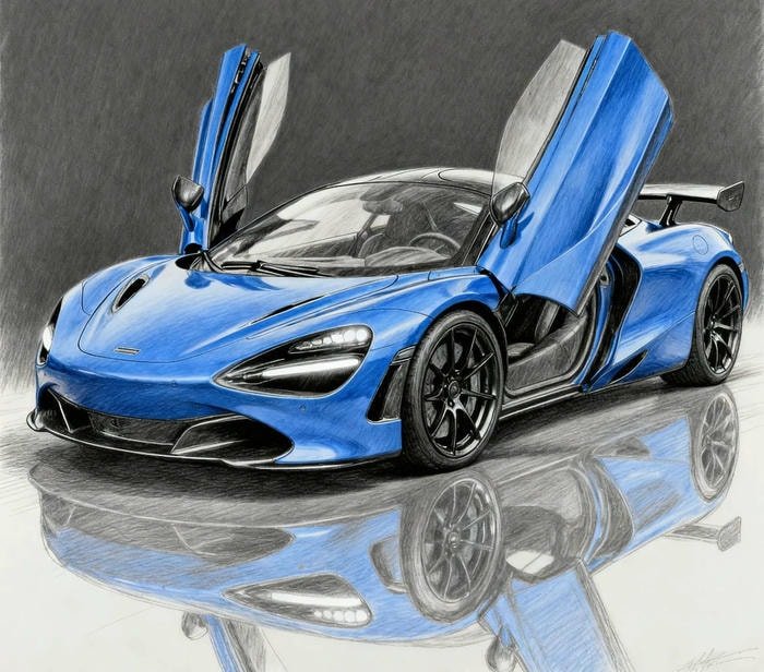 tranh ô tô trang trí nội thất đẹp