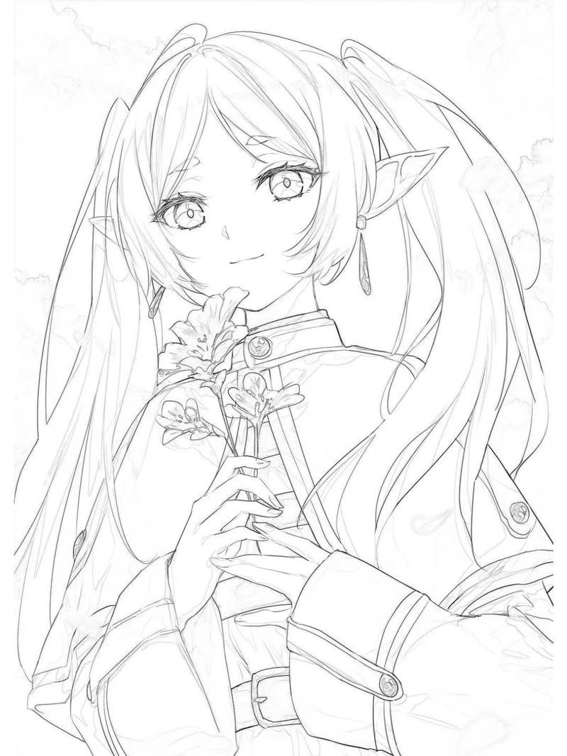 tranh tô màu anime fanart