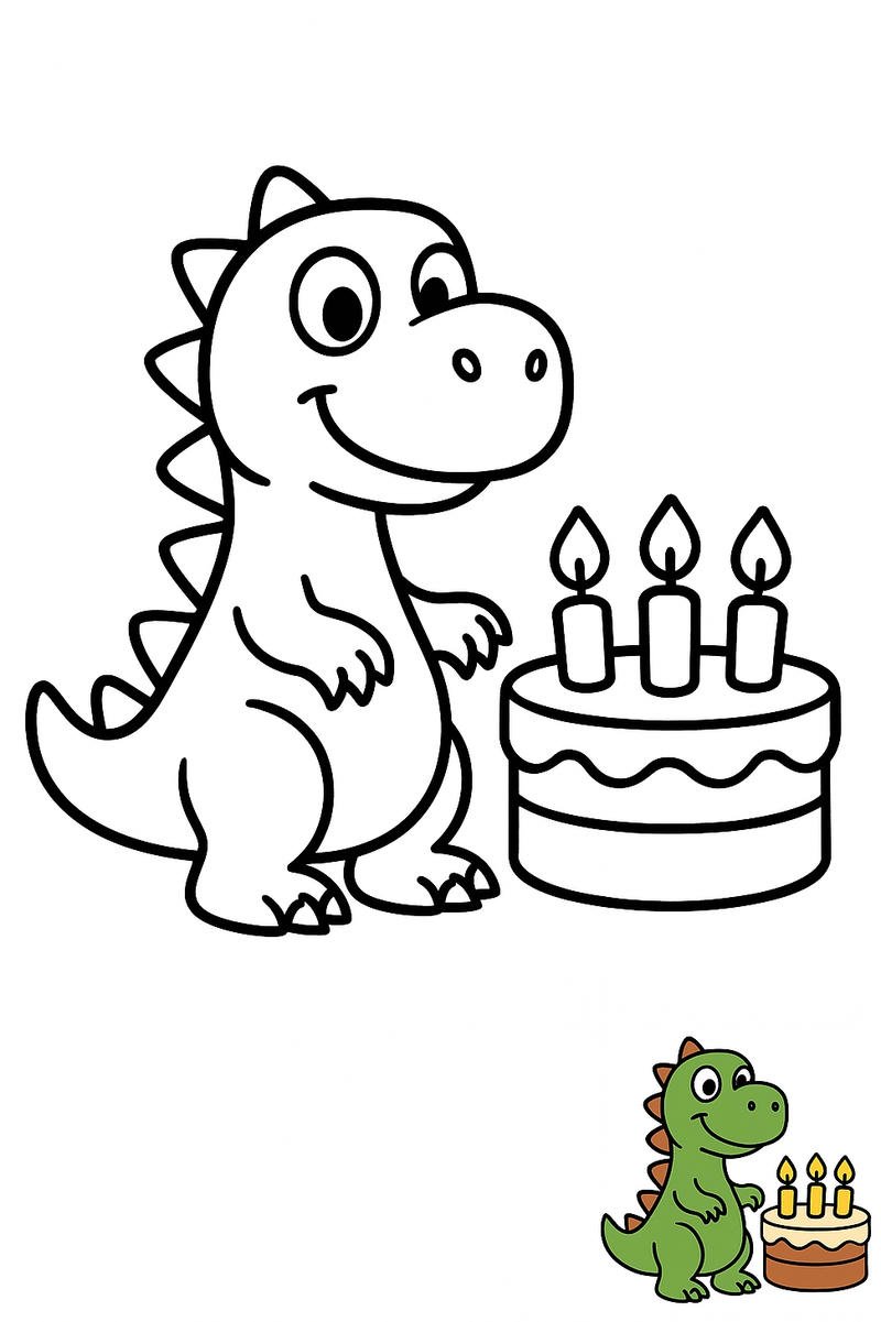 tranh tô màu khủng long bạo chúa