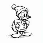 tranh tô vịt thân tròn thích hợp bé mới học