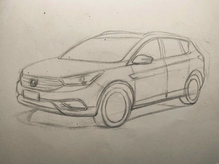 tranh vẽ ô tô màu sắc nổi bật