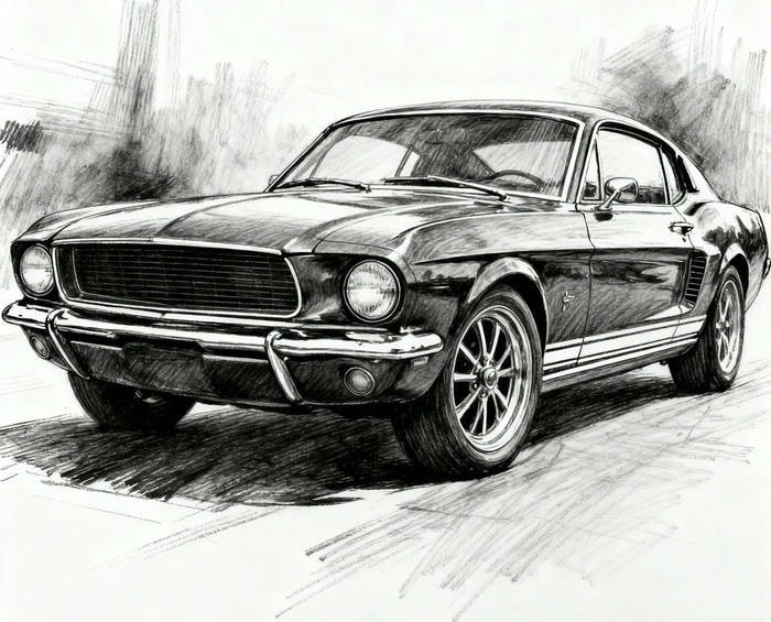 tranh vẽ ô tô nghệ thuật hiện đại