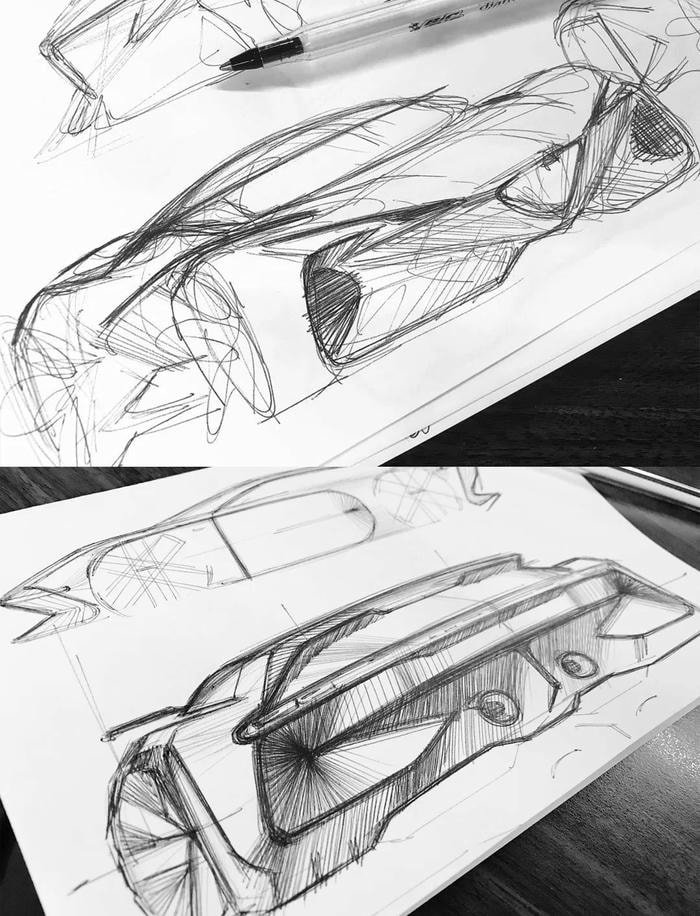 tranh vẽ ô tô tương lai độc đáo