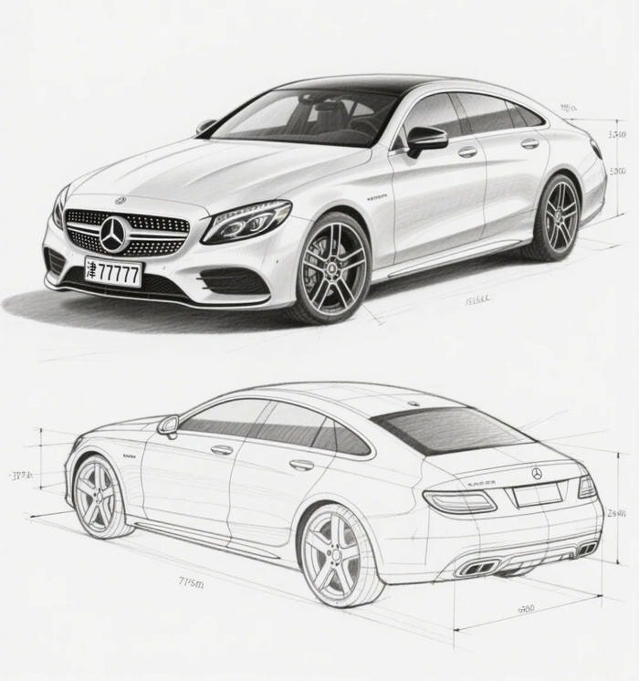 tranh vẽ siêu xe ô tô sang trọng