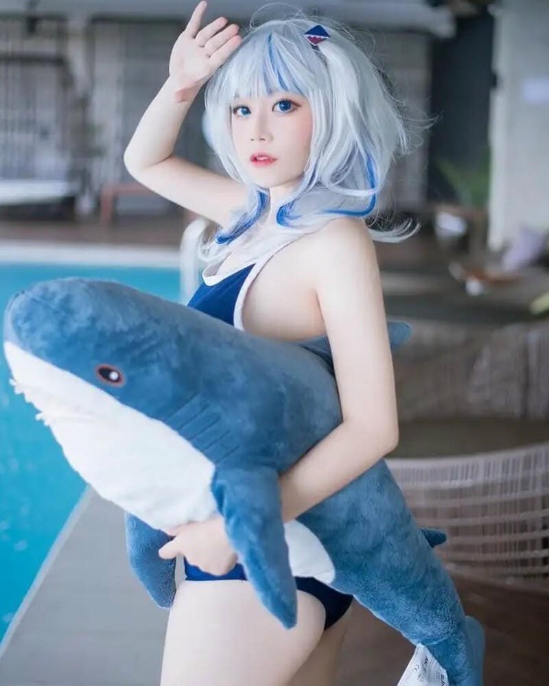 yaoyaoqwq cosplay nhân vật mặc đồ bơi
