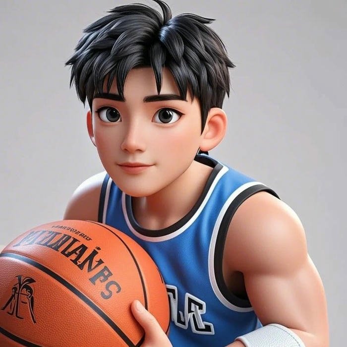 Ảnh 3d đẹp cầu thủ bóng rổ ôm bóng cam