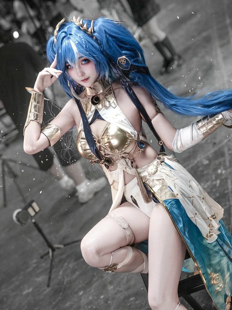 Ảnh Ganyu đầy nghệ thuật trong tông màu lạnh