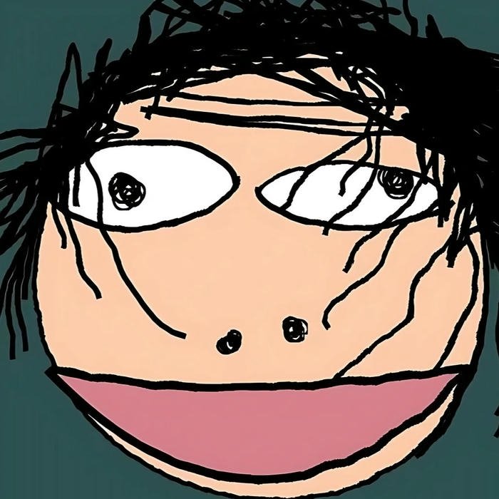 Ảnh đại diện bựa gương mặt vẽ nguệch ngoạc hài