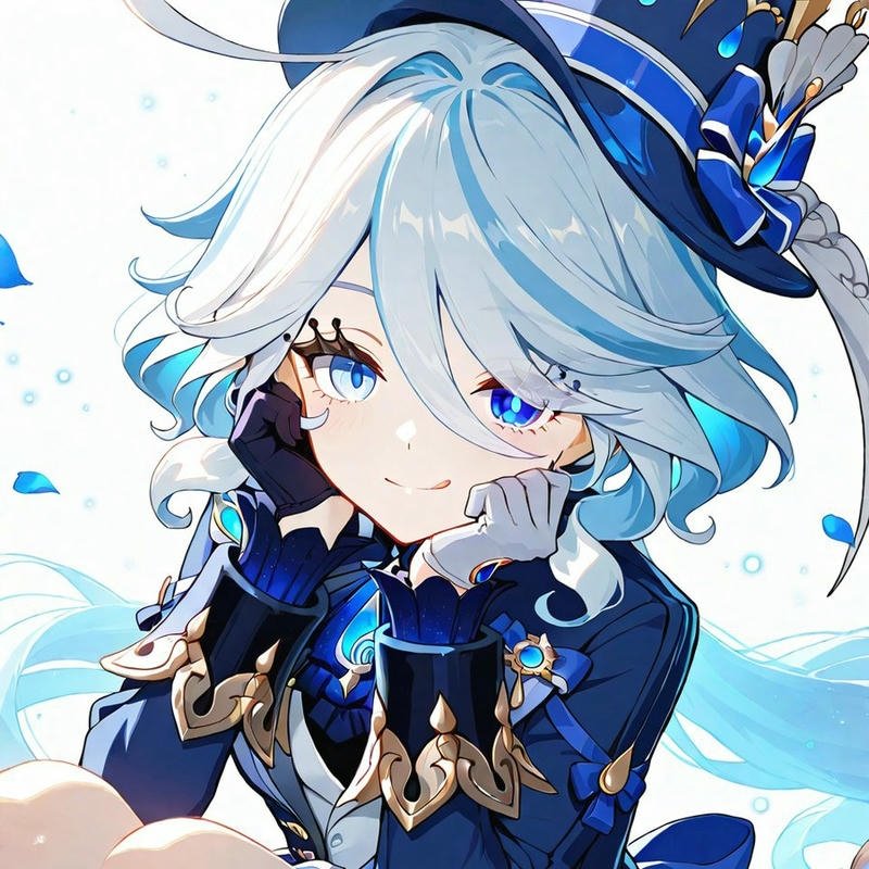 Ảnh nền nữ đáng yêu tóc xanh trang phục phép thuật