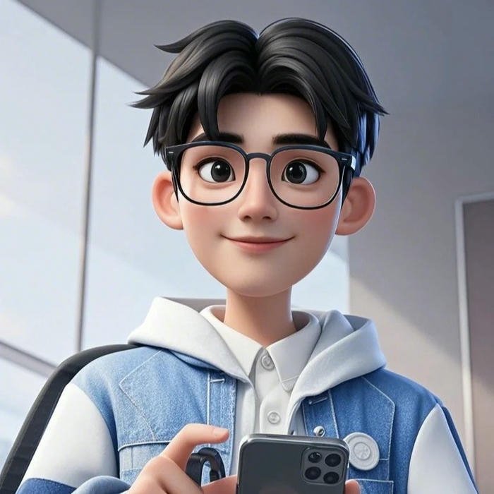 Avatar 3d nam cầm điện thoại chụp ảnh selfie đẹp