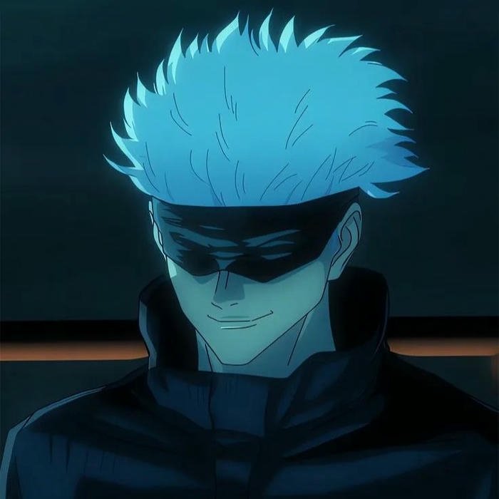 Avatar Gojo đeo bịt mắt đen phong cách lạnh lùng bí ẩn