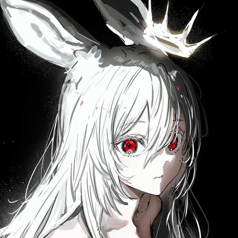 Avatar anime nữ ngầu lạnh lùng đeo vương miện quyền lực