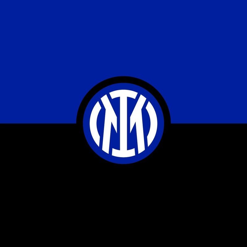 Avatar bóng đá đẹp logo Inter Milan xanh đen tối giản