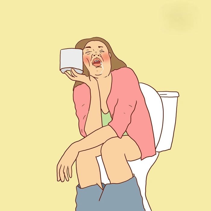 Avatar bựa troll ngồi toilet cầm điện thoại chụp tự sướng