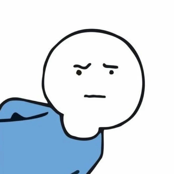 Avatar bựa troll người que quay đầu nhìn đầy nghi hoặc