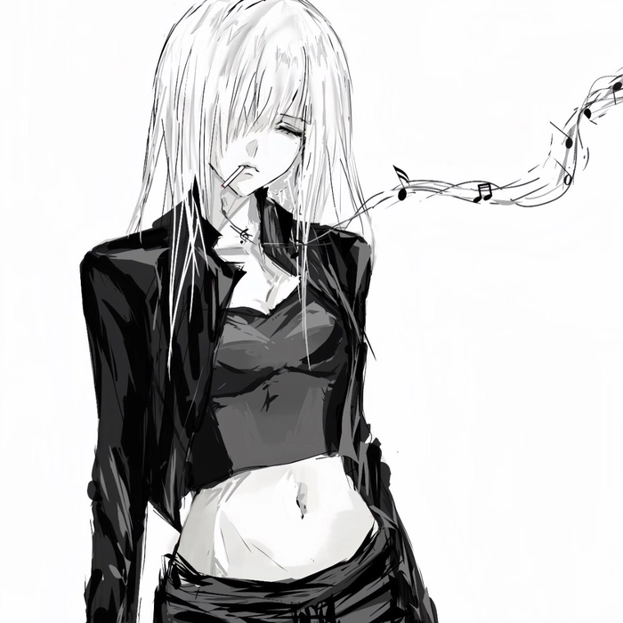 Avatar buồn nữ anime mang ánh mắt đượm nét cô đơn