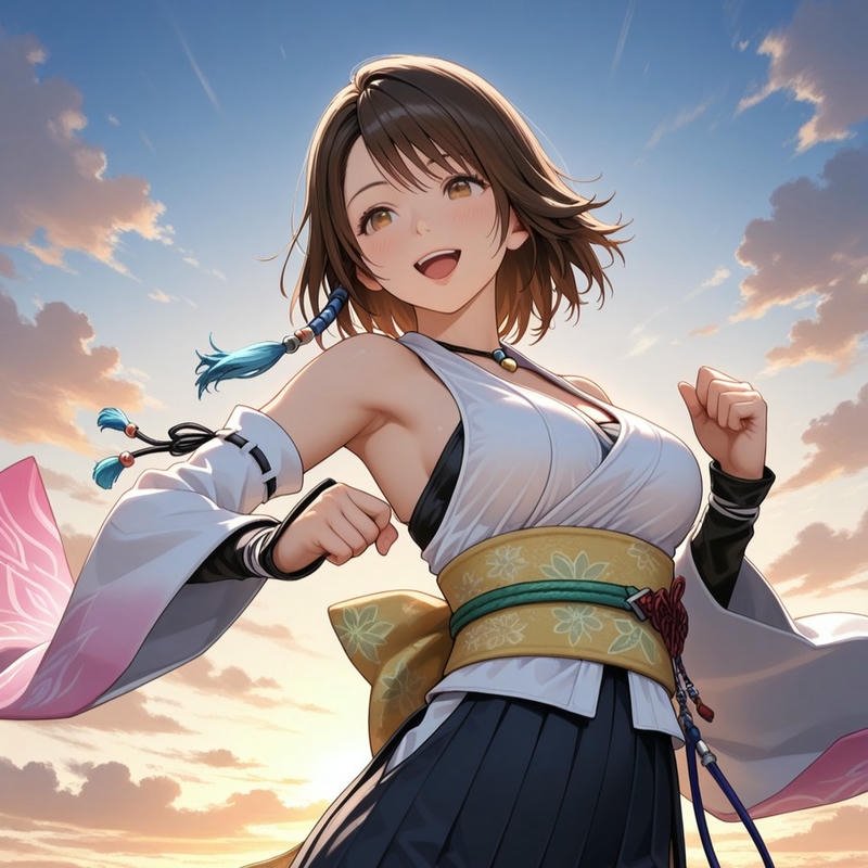 Avatar cute nữ tóc nâu ngắn trang phục truyền thống