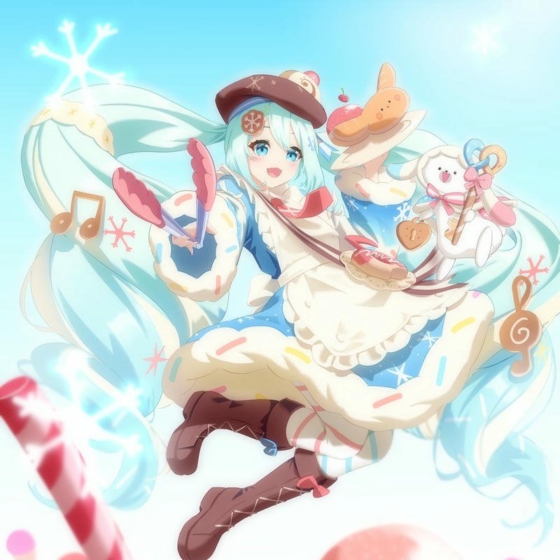 Avatar cute nữ trang phục giáng sinh vui vẻ rực rỡ