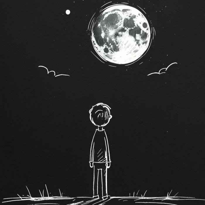 Avatar đen buồn người tí hon giữa không gian rộng