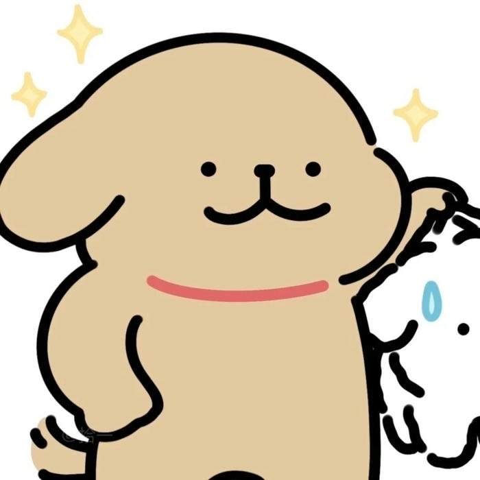 Avatar đôi cute chibi 12 chó vàng xoa đầu gấu nâu yêu