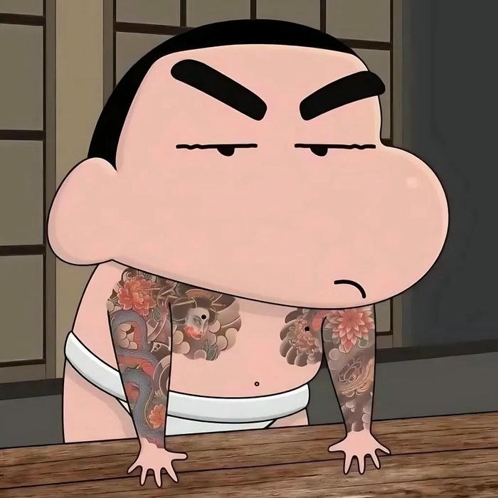 Avatar hài hước Shin bút chì xăm trổ cực ngầu