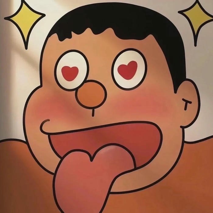 Avatar hoạt hình bựa Nobita mặt mê gái lưỡi dài