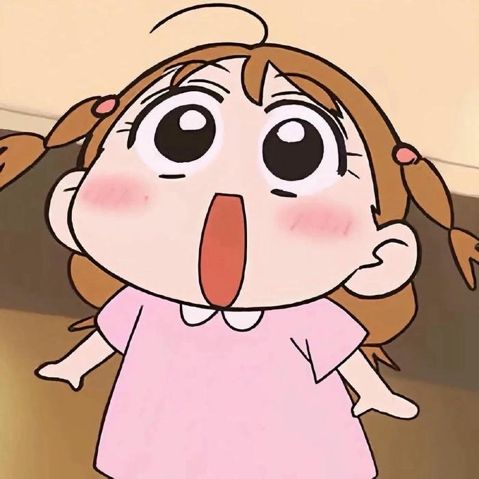 Avatar hoạt hình hài hước em bé há hốc mồm ngạc nhiên