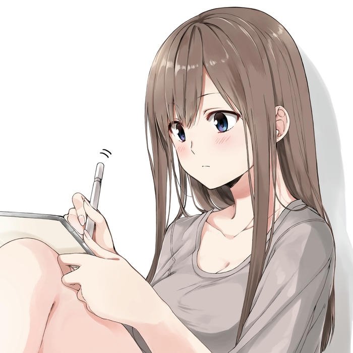 Avatar nữ anime vẽ tay phong cách nhẹ nhàng