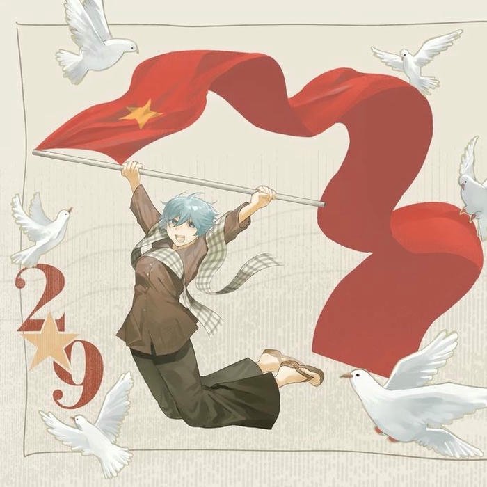 Avatar quốc kỳ hình nền cờ Việt Nam bàn tay cầm cờ