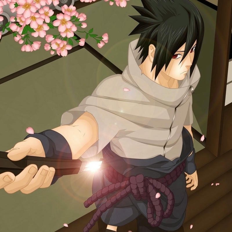 Avatar sasuke cầm kiếm kusanagi ánh sáng vàng