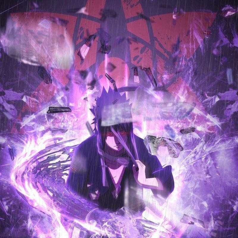 Avatar sasuke sức mạnh susanoo màu tím huyền bí