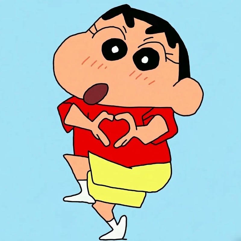 Avatar shin cậu bé bút chì bắn tim yêu thương dễ thương