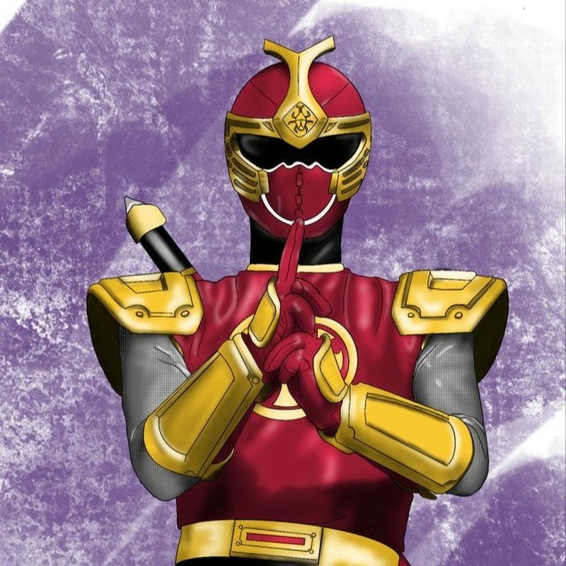 Avatar siêu nhân đỏ ninja ẩn mình trong bóng tối