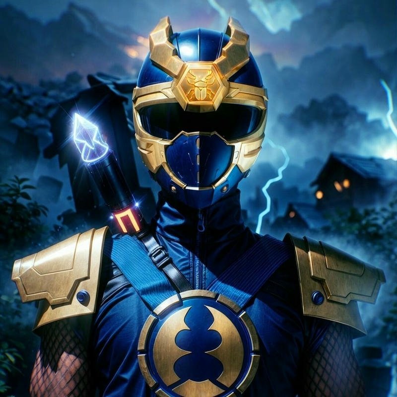 Avatar siêu nhân xanh giáp nước kiếm sĩ tài ba