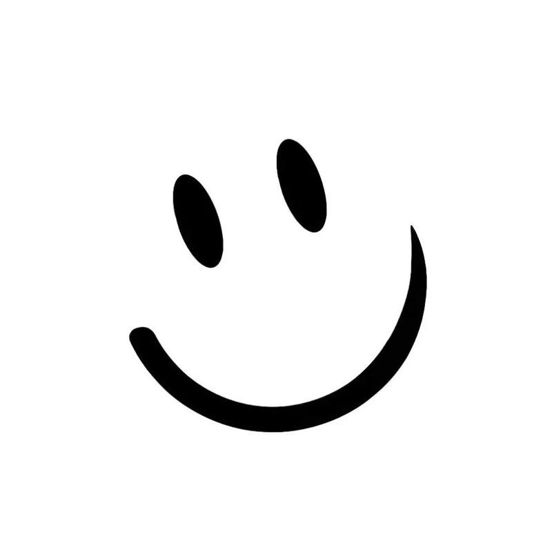 Avatar trắng tinh mặt cười nét vẽ đen đơn giản vui