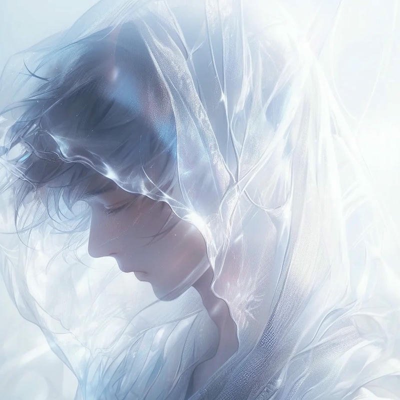 Avatar trắng tinh nam thần buồn bã giữa làn khói trắng
