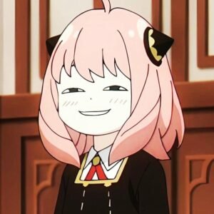 Avatar vô tri anime Anya cười nhếch mép cực kỳ lầy lội