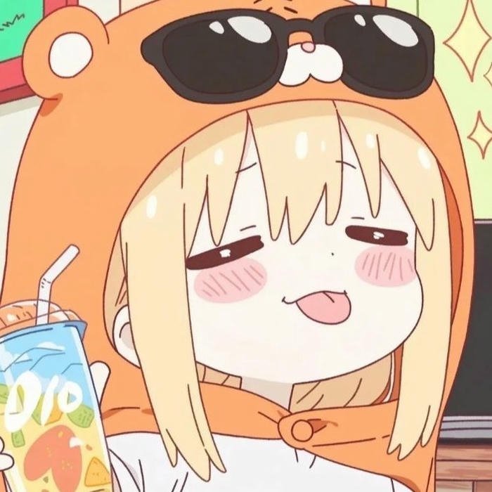 Avatar vô tri anime Umaru trùm mũ hamster cười đắc ý