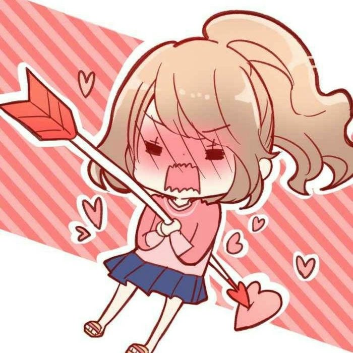 Avatar vô tri anime thần tình yêu bắn tim biểu cảm dữ dội