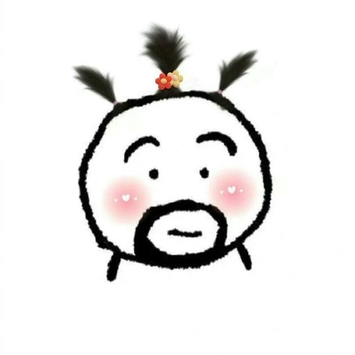 Avatar vô tri khuôn mặt trắng có râu ria mép