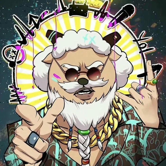 Avatar vô tri mèo đeo vàng kính đen chất chơi