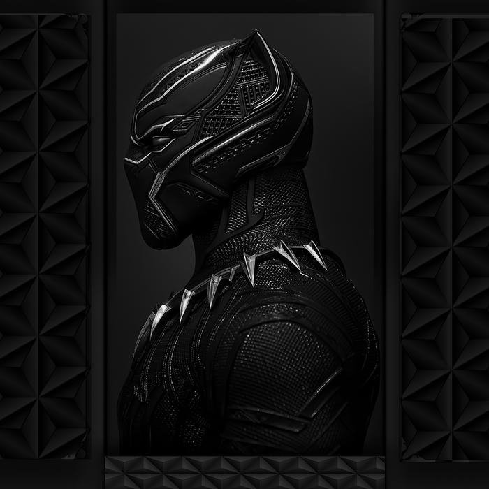 Black avatar chiến binh báo đen góc nghiêng thần thái ngầu