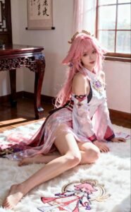 Cosplayer hóa thân thành Yae Miko đẹp