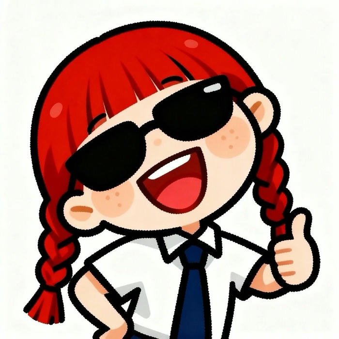 Discord avatar cô bé đeo kính râm like cực ngầu