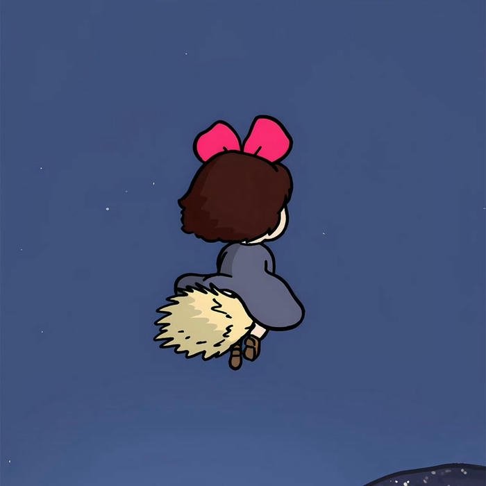 Hình nền discord hoạt hình cậu bé quay lưng bước đi