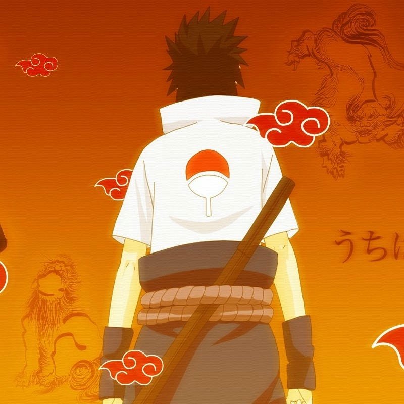 Hình nền gia huy uchiha sasuke quay lưng cam