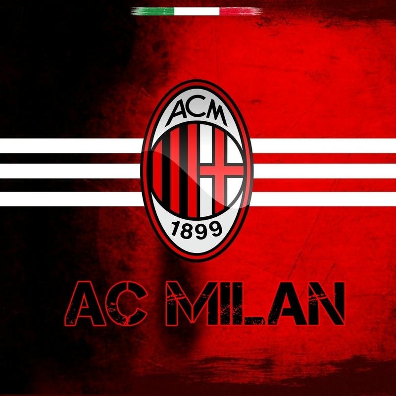 Logo câu lạc bộ AC Milan sọc đỏ đen truyền thống