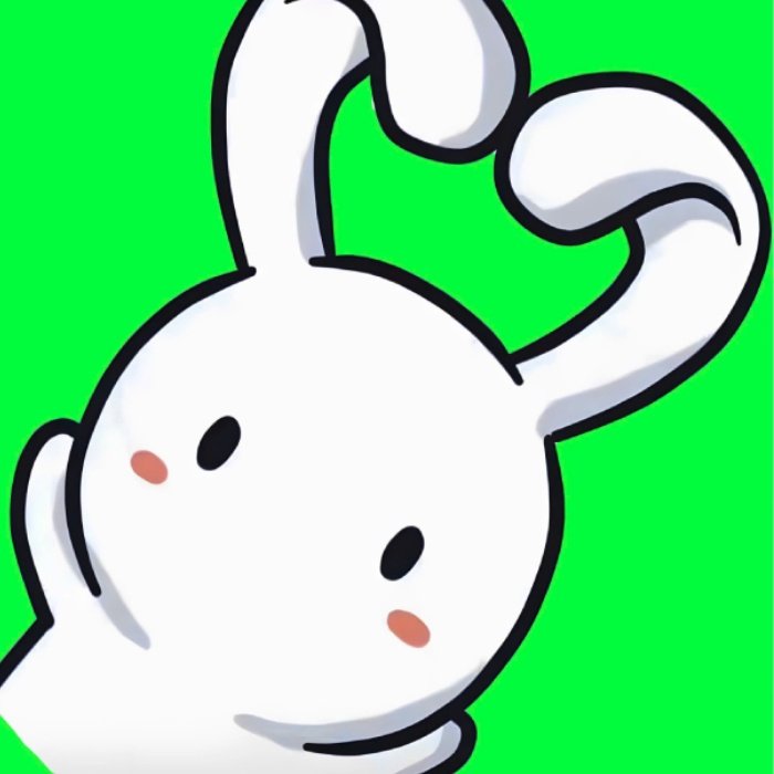 ai dùng chat đều quen ảnh sticker thỏ 7 màu